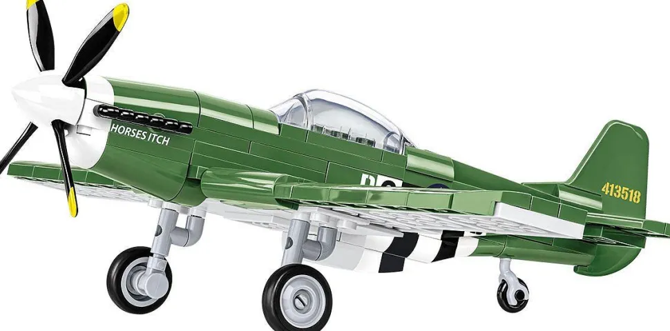 Cobi: World War II - North American P-51D Mustang Fighter Plane Historical Collection 1/48th Scale Building Block Construction Set (152 Pieces)