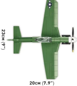 Cobi: World War II - North American P-51D Mustang Fighter Plane Historical Collection 1/48th Scale Building Block Construction Set (152 Pieces)