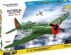 Cobi: World War II - P-47 Thunderbolt Fighter Plane Historical Collection 1/32 Scale Building Block Construction Set (477 Pieces)