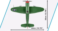 Cobi: World War II - P-47 Thunderbolt Fighter Plane Historical Collection 1/32 Scale Building Block Construction Set (477 Pieces)