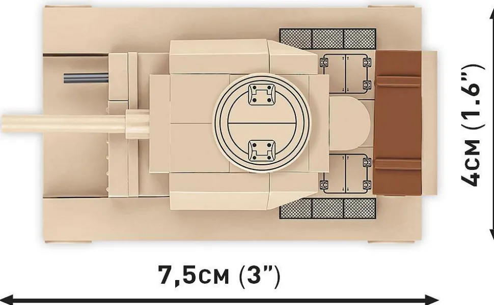 Cobi: World War II - Panzer III Ausf. L Tank Historical Collection 1/72 Scale Building Block Construction Set (82 Pieces)