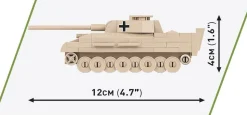 Cobi: World War II - Panzer V Panther Tank Historical Collection 1/72 Scale Building Block Construction Set (126 Pieces)