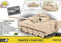 Cobi: World War II - Panzer V Panther Tank Historical Collection 1/72 Scale Building Block Construction Set (126 Pieces)