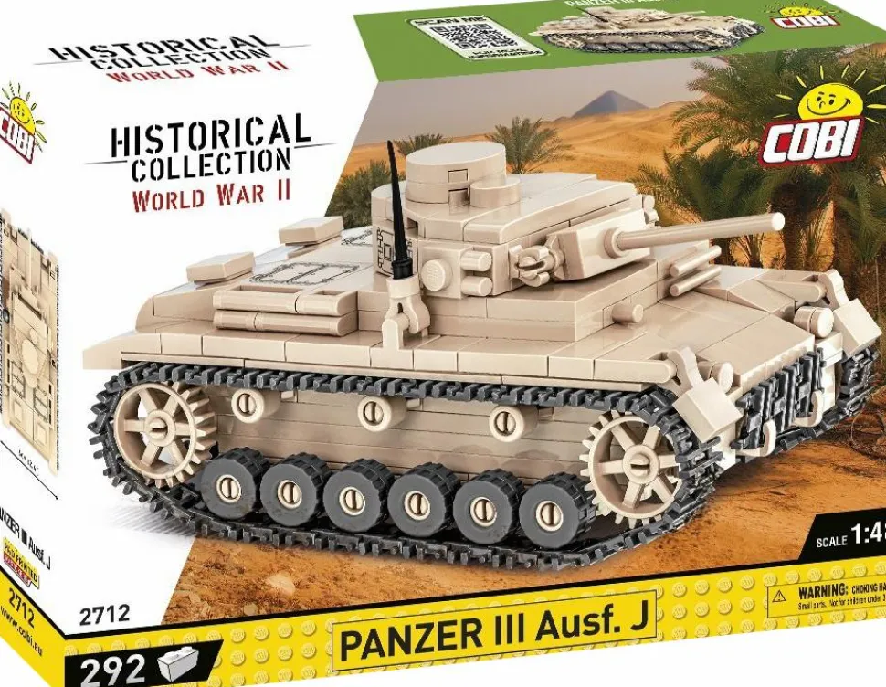 Cobi: World War II - Panzer III Ausf.J Tank Construction Set (292 pieces)