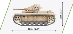 Cobi: World War II - Panzer III Ausf.J Tank Construction Set (292 pieces)