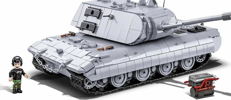 Cobi: World War II - Panzerkampfwagen E-100 Tank Historical Collection 1/28th Scale Building Block Construction Set (1511 Pieces)