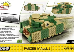 Cobi: World War II - Panzer IV Ausf. J Tank Historical Collection 1/72 Scale Building Block Construction Set (128 Pieces)