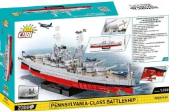 Cobi: World War II - Pennsylvania-Class Battleship 2-in-1 Executive Edition Historical Collection 1/300th Scale Building Block Construction Set (2088 Pieces)
