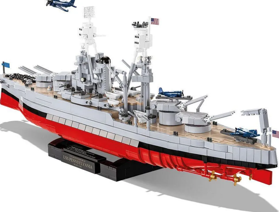 Cobi: World War II - Pennsylvania-Class Battleship 2-in-1 Executive Edition Historical Collection 1/300th Scale Building Block Construction Set (2088 Pieces)