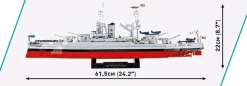 Cobi: World War II - Pennsylvania-Class Battleship 2-in-1 Executive Edition Historical Collection 1/300th Scale Building Block Construction Set (2088 Pieces)