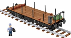Cobi: World War II - Schwerer Plattwormwagen Typ SSYS Freight Train Car Historical Collection 1/35th Scale Building Block Construction Set (424 Pieces)