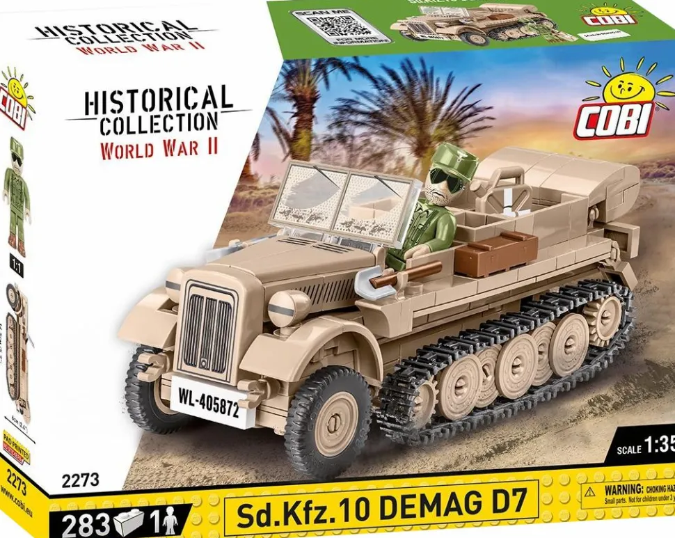 Cobi: World War II - SD KFZ 10 Demag D7 Construction Set (283 pieces)