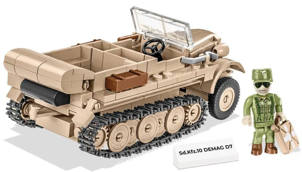 Cobi: World War II - SD KFZ 10 Demag D7 Construction Set (283 pieces)