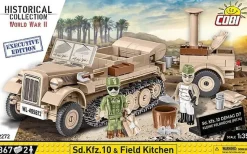 Cobi: World War II - SD. KFZ. 10 & Field Kitchen Construction Set (367 pieces)