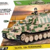 Cobi: World War II - Sd.Kfz. 184 Ferdinand Tank Historical Collection 1/28th Scale Building Block Construction Set (1268 Pieces)