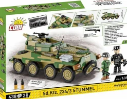 Cobi: World War II - Sd.Kfz. 234/3 Stummel Tank Historical Collection 1/35th Scale Building Block Construction Set (438 Pieces)