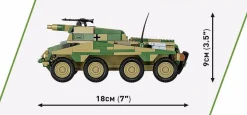 Cobi: World War II - Sd.Kfz. 234/3 Stummel Tank Historical Collection 1/35th Scale Building Block Construction Set (438 Pieces)