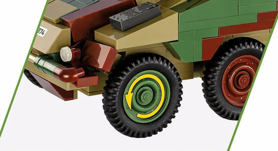 Cobi: World War II - Sd.Kfz. 234/2 Puma Tank Historical Collection 1/35th Scale Building Block Construction Set (470 Pieces)