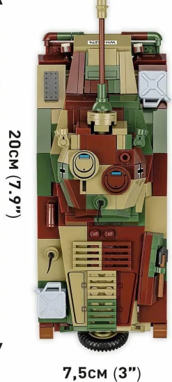 Cobi: World War II - Sd.Kfz. 234/2 Puma Tank Historical Collection 1/35th Scale Building Block Construction Set (470 Pieces)