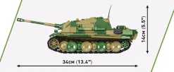 Cobi: World War II - Sd.Kfz. 173 Jagdpanther Tank Historical Collection 1/28th Scale Building Block Construction Set (950 Pieces)