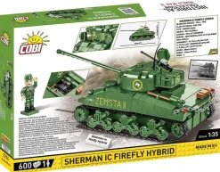 Cobi: World War II - Sherman IC Firefly Hybrid Tank Historical Collection 1/35th Scale Building Block Construction Set (600 Pieces)
