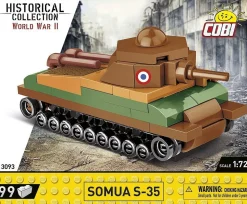 Cobi: World War II - Somua S-35 Tank Historical Collection 1/72 Scale Building Block Construction Set (99 Pieces)