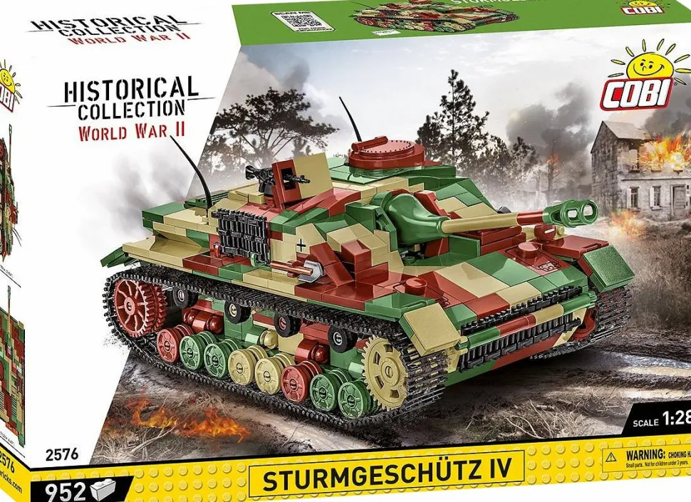Cobi: World War II - Sturmgeschutz IV (Sd.Kfz.167) Tank Historical Collection 1/28th Scale Building Block Construction Set (952 Pieces)