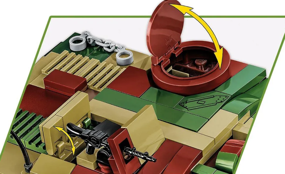 Cobi: World War II - Sturmgeschutz IV (Sd.Kfz.167) Tank Historical Collection 1/28th Scale Building Block Construction Set (952 Pieces)