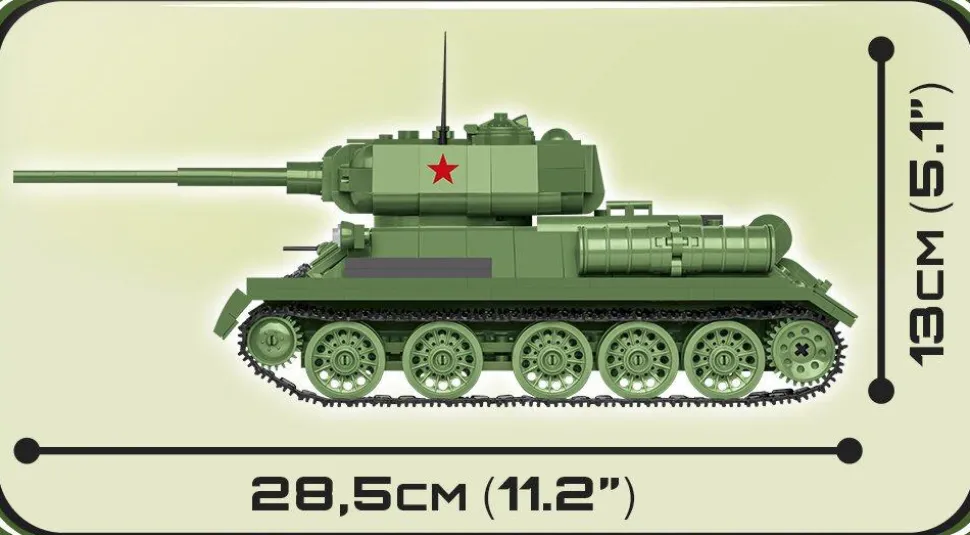 Cobi: World War II - T-34-85 Tank Construction Set (668 Pieces)