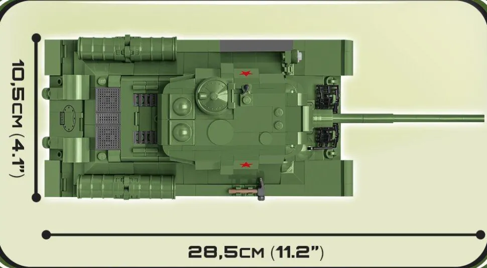 Cobi: World War II - T-34-85 Tank Construction Set (668 Pieces)