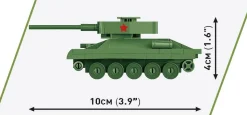 Cobi: World War II - T-34-85 Tank Historical Collection 1/72 Scale Building Block Construction Set (110 Pieces)