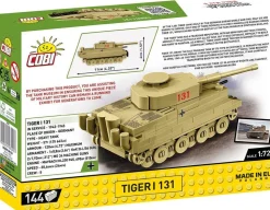 Cobi: World War II - Tiger I 131 Tiger Tank Historical Collection 1/72 Scale Building Block Construction Set (144 Pieces)