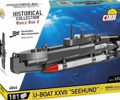 Cobi: World War II - U-Boat XXVII "Seehund" Submarine Historical Collection 1/72 Scale Building Block Construction Set (181 Pieces)