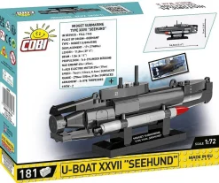 Cobi: World War II - U-Boat XXVII "Seehund" Submarine Historical Collection 1/72 Scale Building Block Construction Set (181 Pieces)