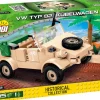 Cobi: World War II - Volkswagen Kubelwagen Type 82 Light Military Vehicle Construction Set (195 Pieces)