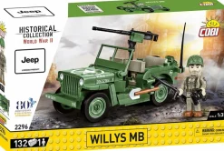 Cobi: World War II - Willys MB Jeep Historical Collection 1/35th Scale Building Block Construction Set (132 Pieces)