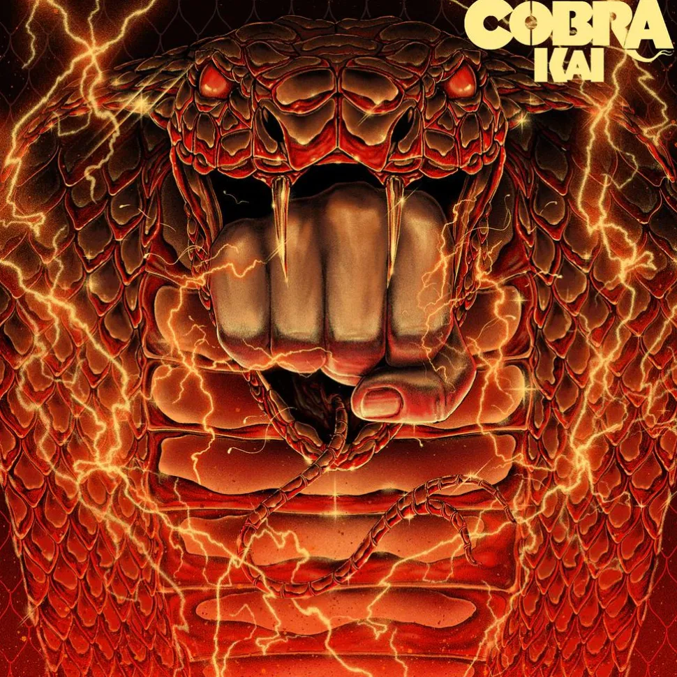 Cobra Kai (2018) - Original Soundtrack By Leo Birenberg & Zach Robinson 3xLP Vinyl Record Box Set (Red, White & Blue Marbled Vinyl)