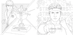 Cobra Kai - The Official Colouring Book Paperback Book