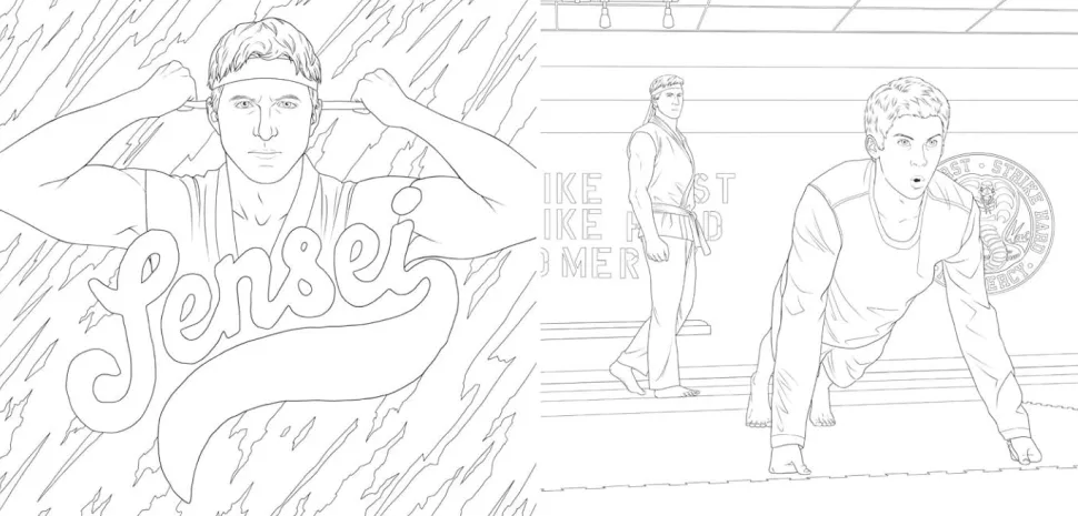 Cobra Kai - The Official Colouring Book Paperback Book