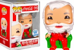 Coca-Cola - Coca-Cola Santa in Chair Pop! Vinyl Figure in Acrylic Pop! Protector (Funko / Popcultcha Exclusive)