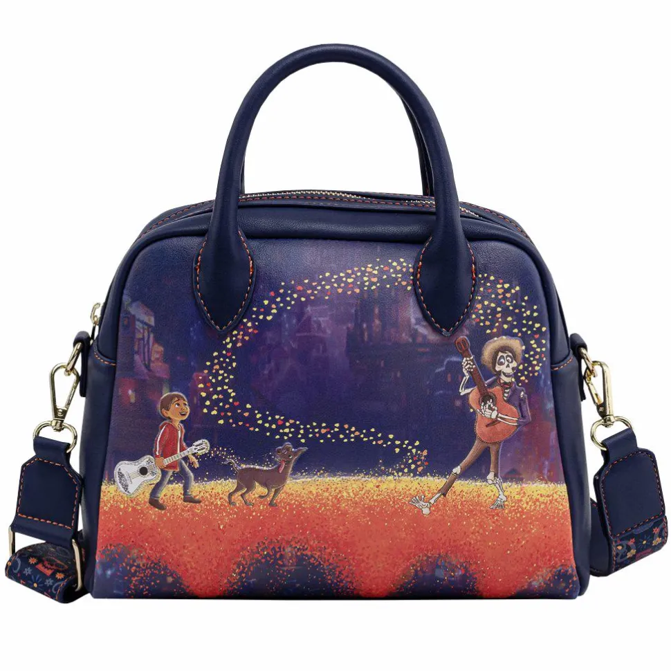 Coco - Marigold Bridge 10” Faux Leather Crossbody Bag