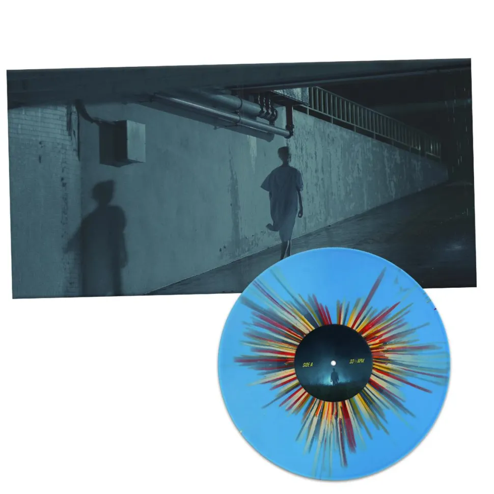 Come True (2021) - Original Motion Picture Score by Electric Youth and Pilotpriest LP Vinyl Record ("Sleep Study" Cyan Blue with Red & Yellow Splatter Coloured Vinyl)