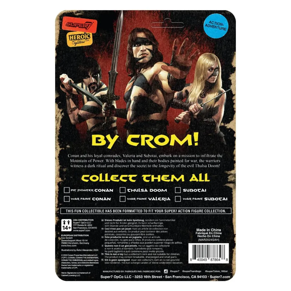 Conan the Barbarian (1982) - Subotai (War Paint) ReAction 3.75" Action Figure (Wave 2)