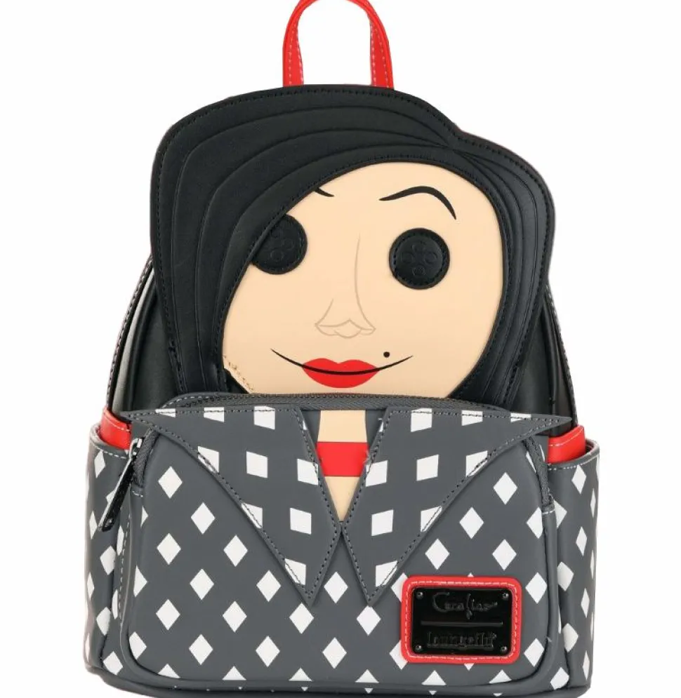 Coraline - Other Mother 10" Faux Leather Mini Backpack