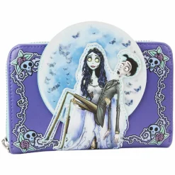 Corpse Bride - Moon Lenticular 4" Faux Leather Zip-Around Wallet