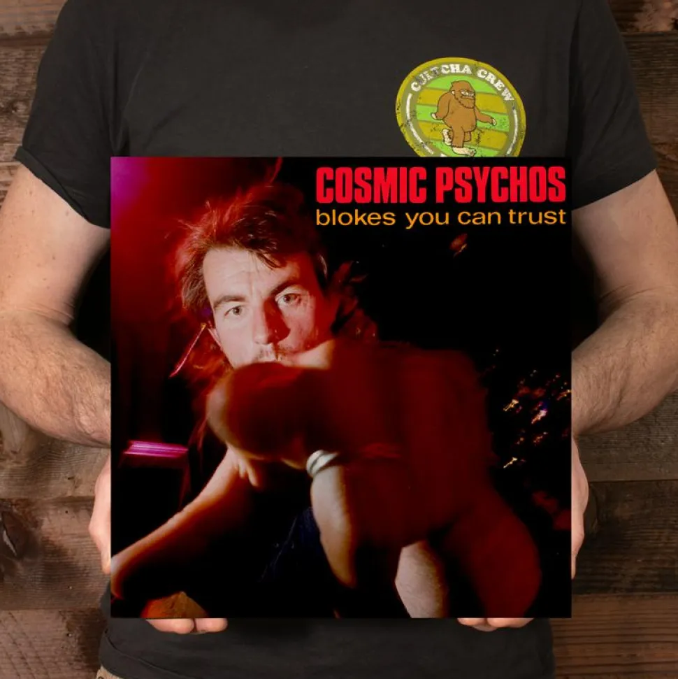 Cosmic Psychos - Blokes You Can Trust LP Vinyl Record (Orange Marbled Coloured Vinyl)