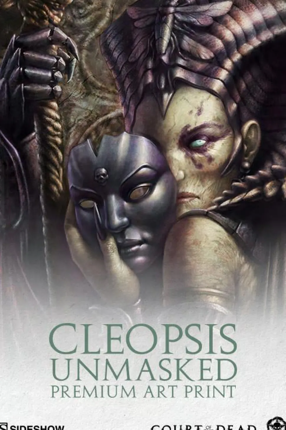 Court of the Dead - Cleopsis: Unmasked Premium Art Print by Steve Argyle