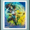 Court of the Dead - Gallevarbe: Eviscerator Art Print by Olivia De Berardinis (Framed Black on Teal)