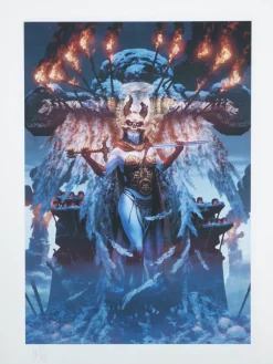 Court of the Dead - Kier: Valkyrie’s Retribution Premium Art Print by Fabian Schlaga