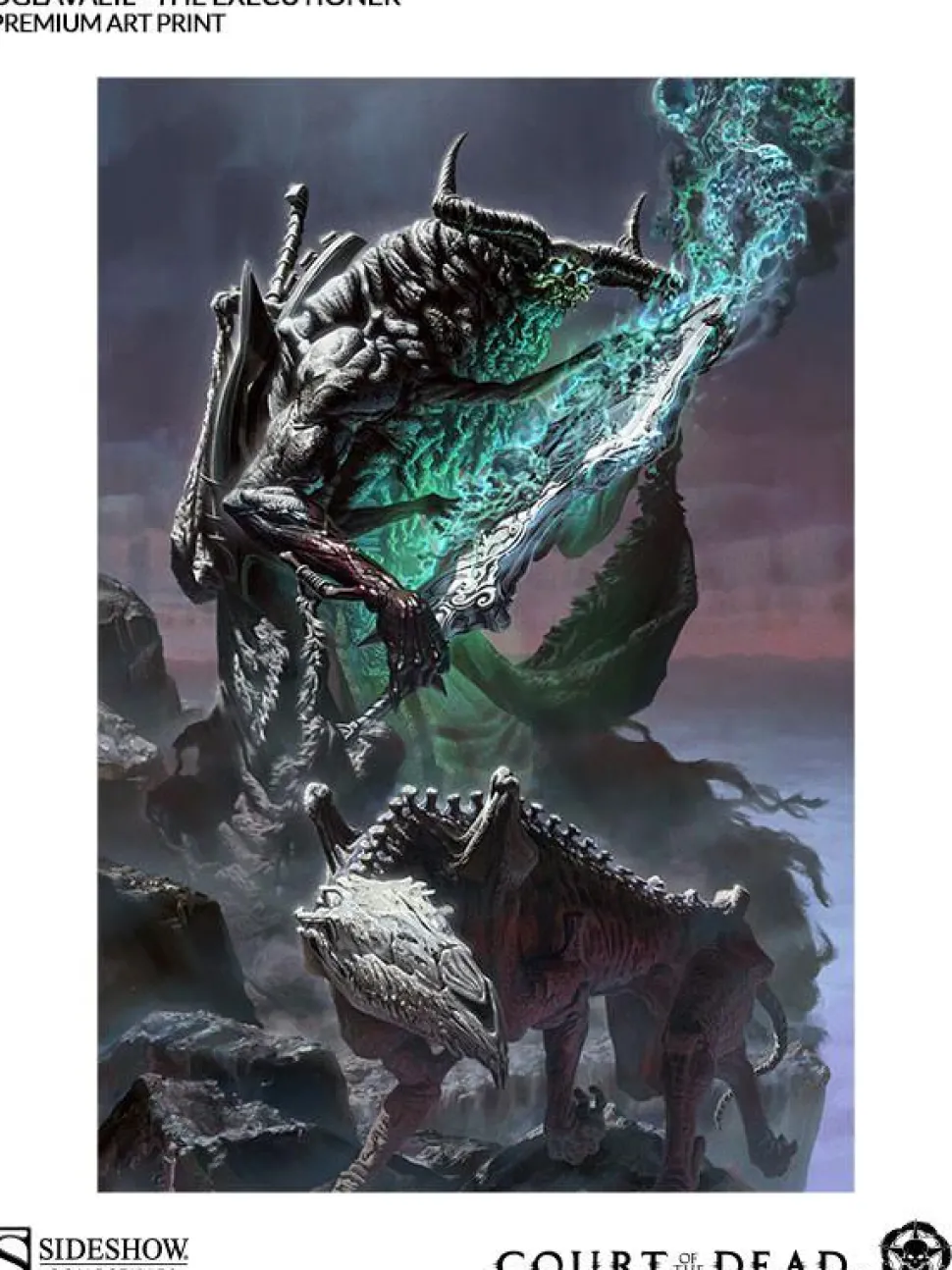 Court of the Dead - Oglavaeil: The Executioner Premium Art Print by Fabian Monk Schlaga